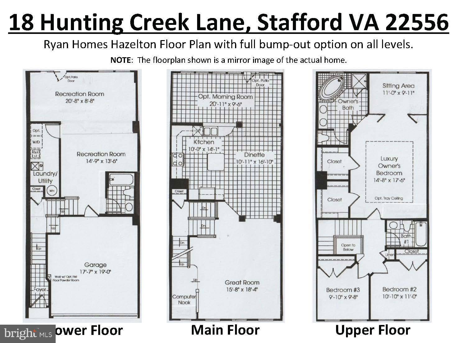 Stafford, VA 22556,18 HUNTING CREEK LN