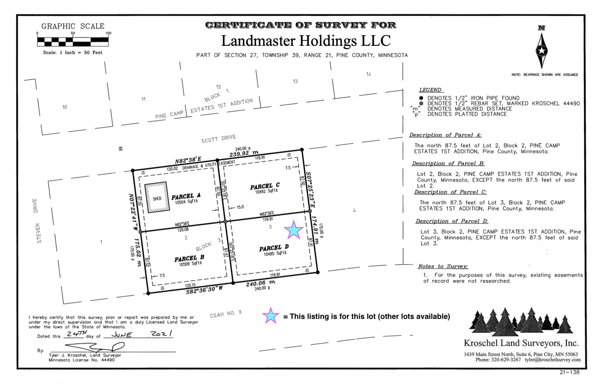 Pine City, MN 55063,148XX Cross Lake RD