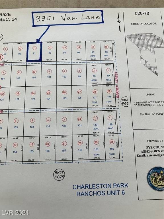 Pahrump, NV 89048,3351 Van LN