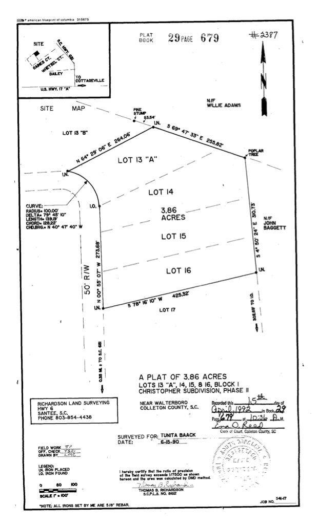 Cottageville, SC 29435,769 Gaines Cir