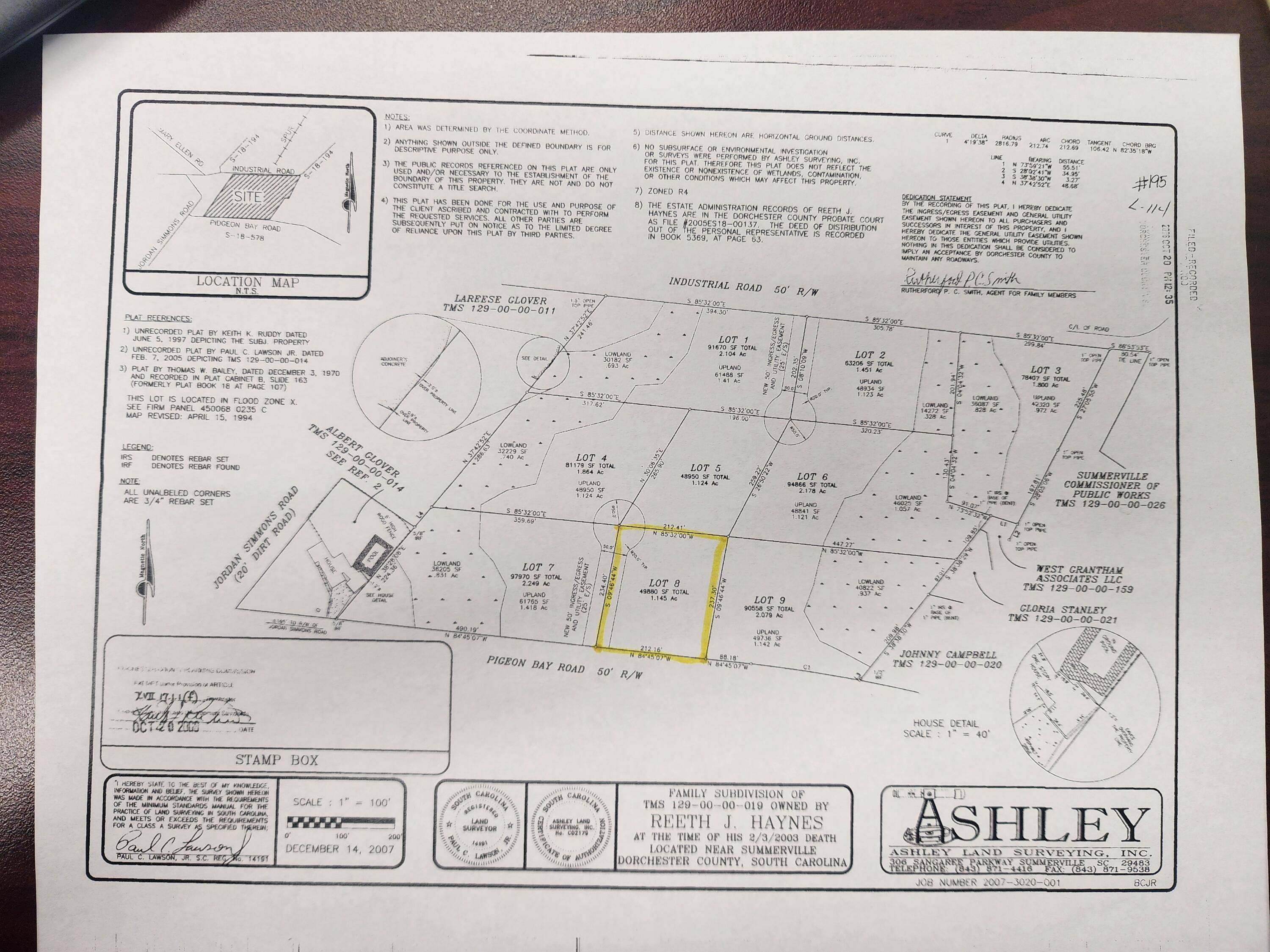 Summerville, SC 29483,Lot 8 Pigeon Bay Dr