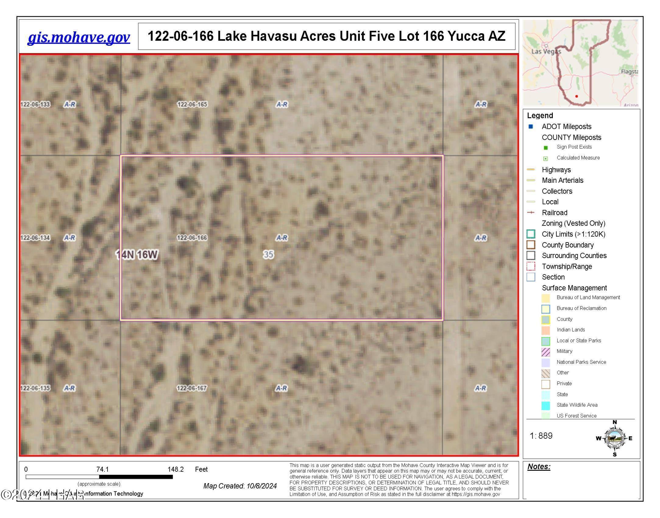 Yucca, AZ 86438,Lot 166 Lake Havasu Acres