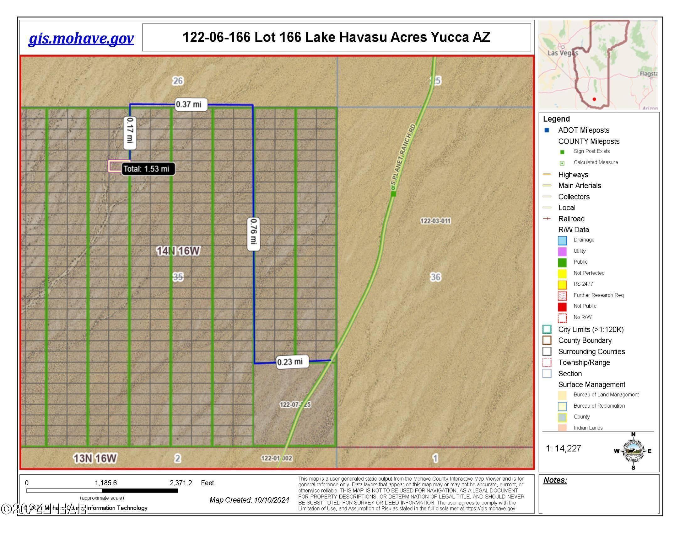 Yucca, AZ 86438,Lot 166 Lake Havasu Acres