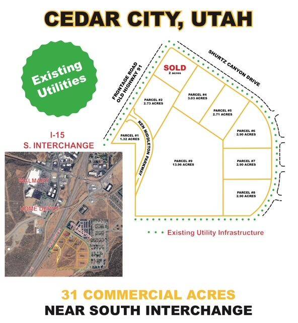 Cedar City, UT 84720,Parcel #5 2.71 Acres South Interchange #Commercial Lot