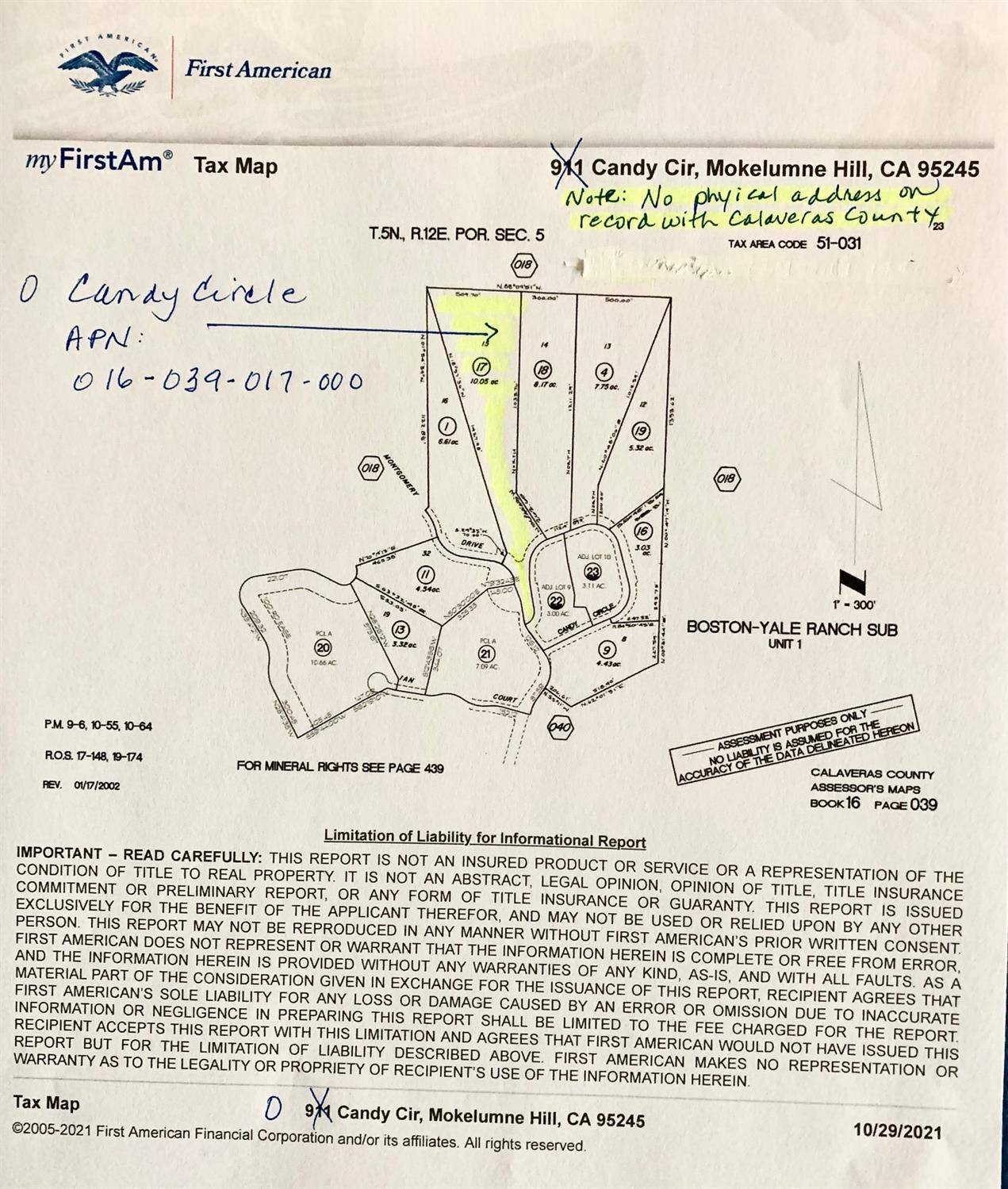 Mokelumne Hill, CA 95245,0 Candy Circle