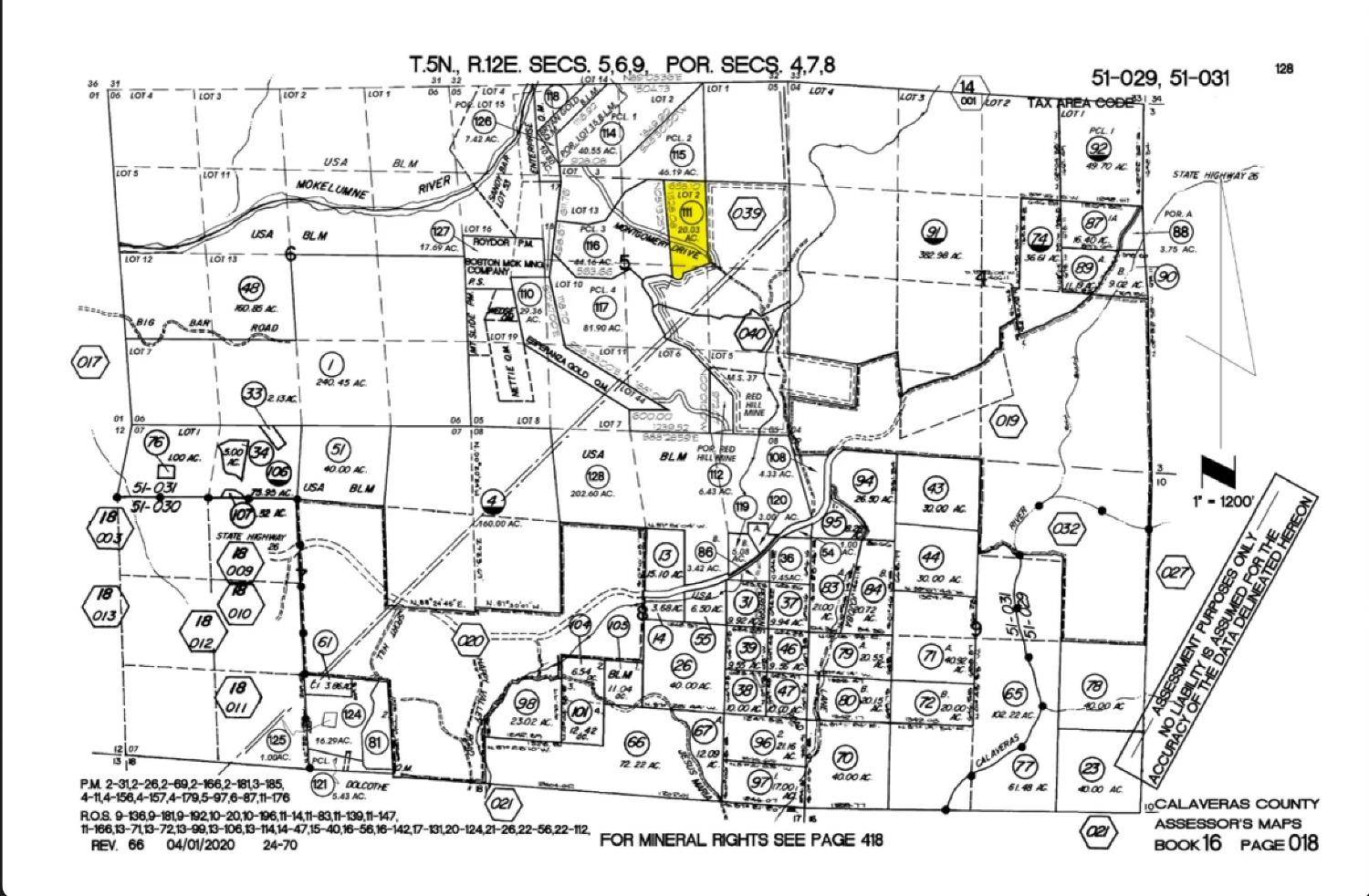 Mokelumne Hill, CA 95245,0 Montgomery DR