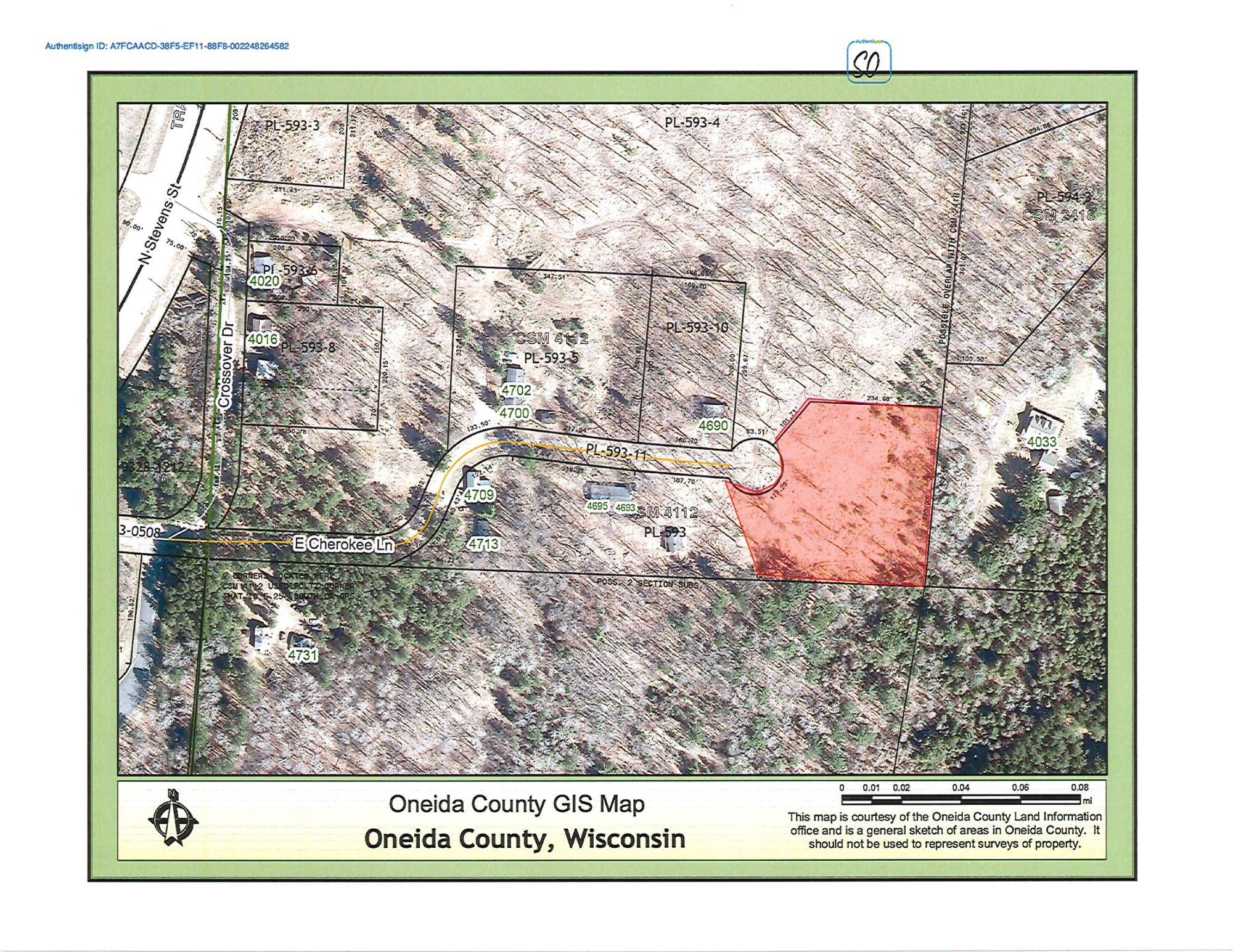 Rhinelander, WI 54501,+-2.28AC E CHEROKEE LN