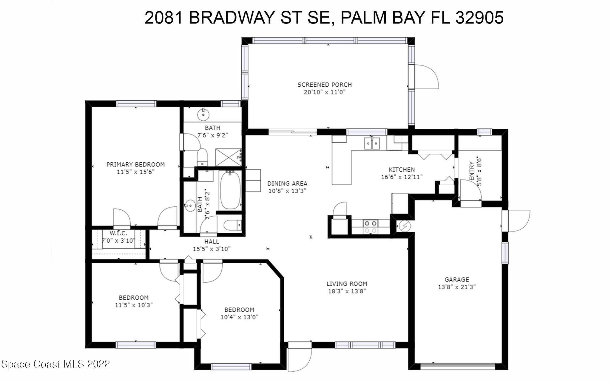 Palm Bay, FL 32905,2081 Bradway ST NE