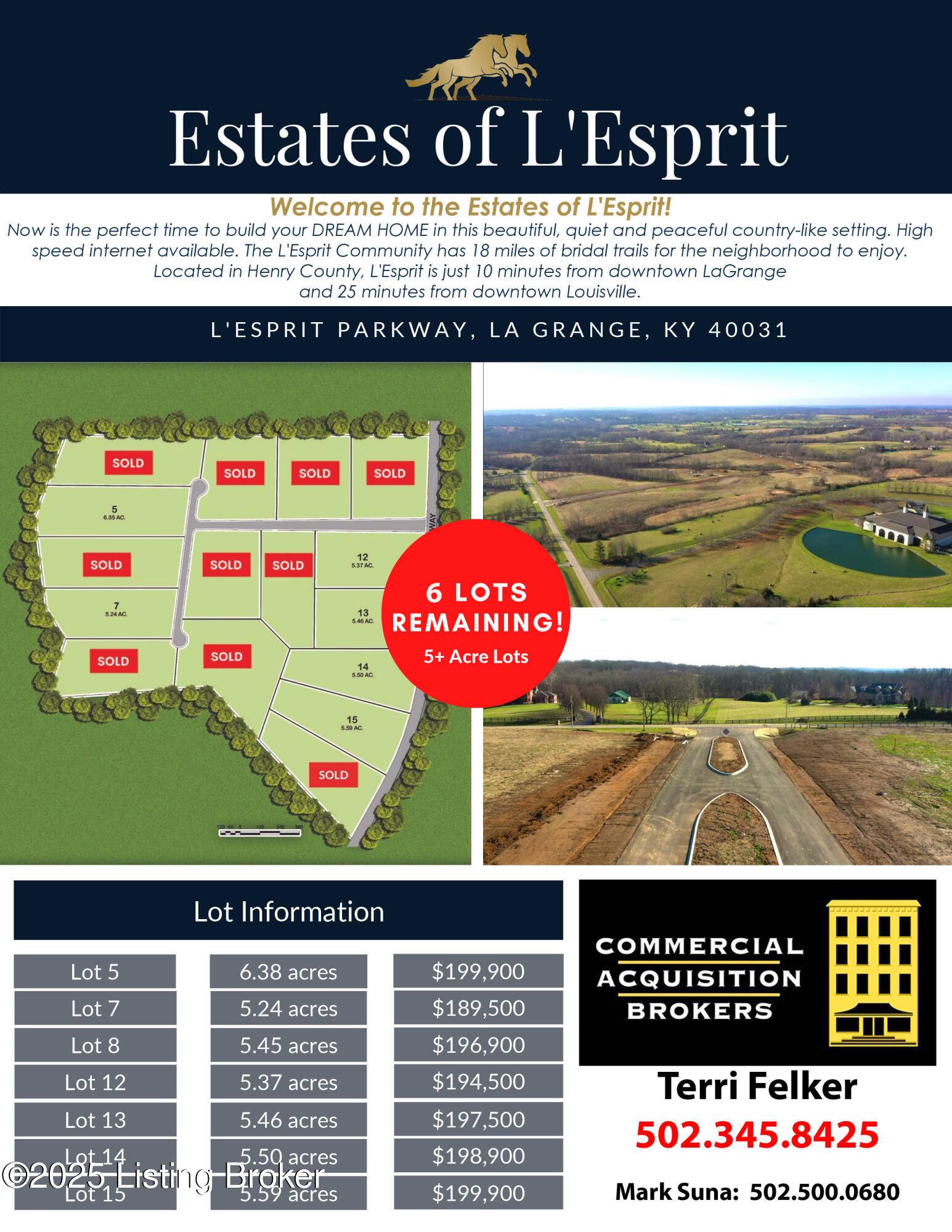 La Grange, KY 40031,Lot #5 L'Esprit Pkwy