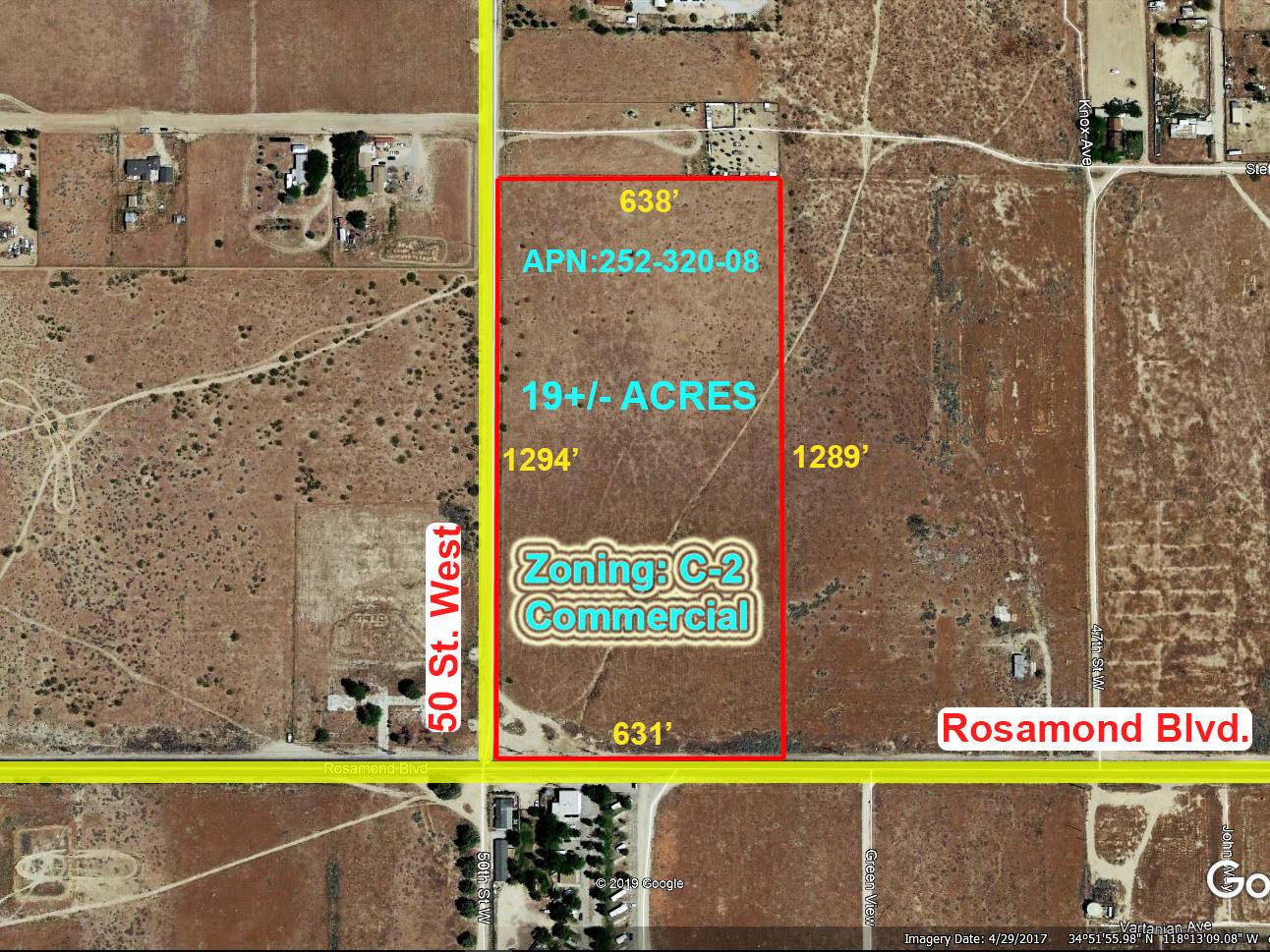 Rosamond, CA 93560,50 W North East Rosamond BLVD