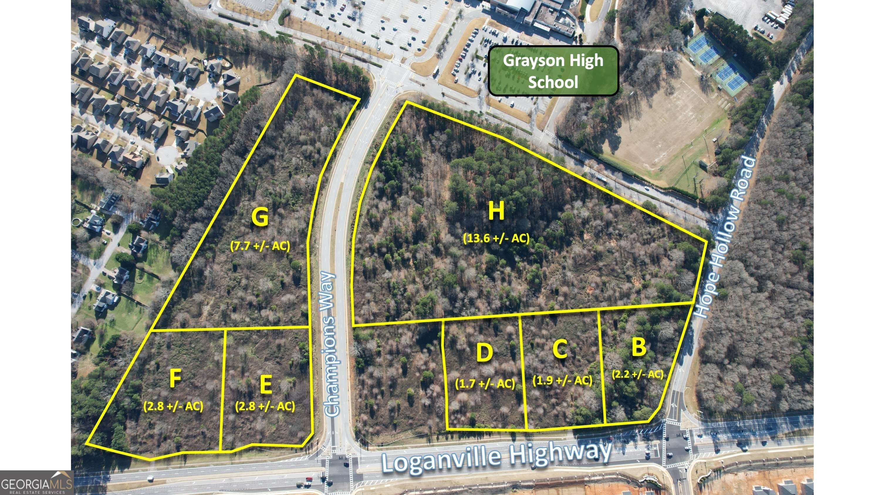 Loganville, GA 30052,0 Loganville Highway #LOT G (7.7 AC)