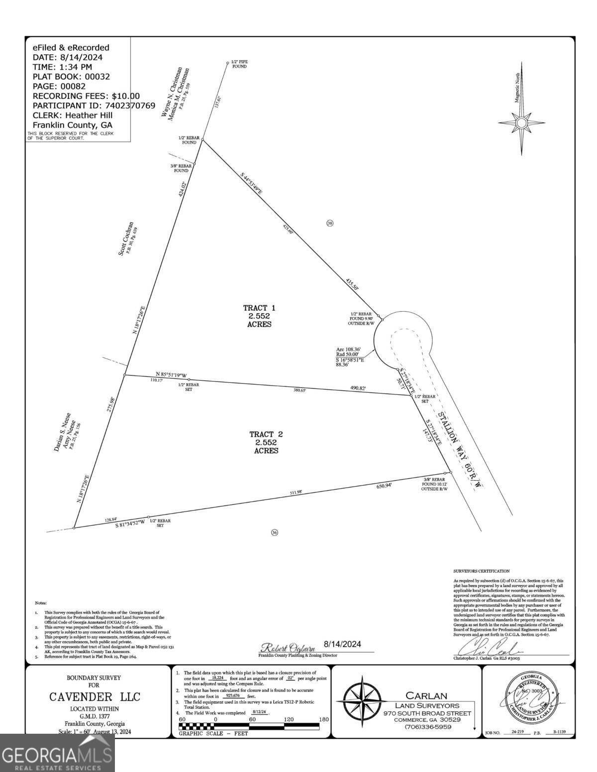 Martin, GA 30557,37 Stallion WAY