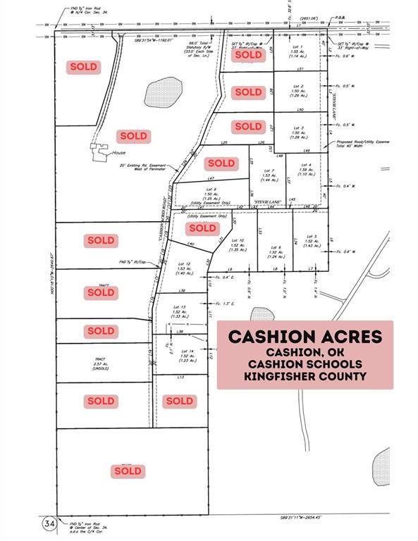 Cashion, OK 73016,9 E 880 RD