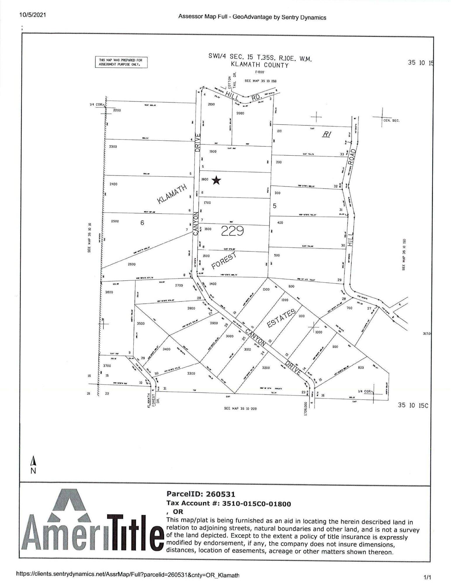 Chiloquin, OR 97624,Canyon DR #lot 6