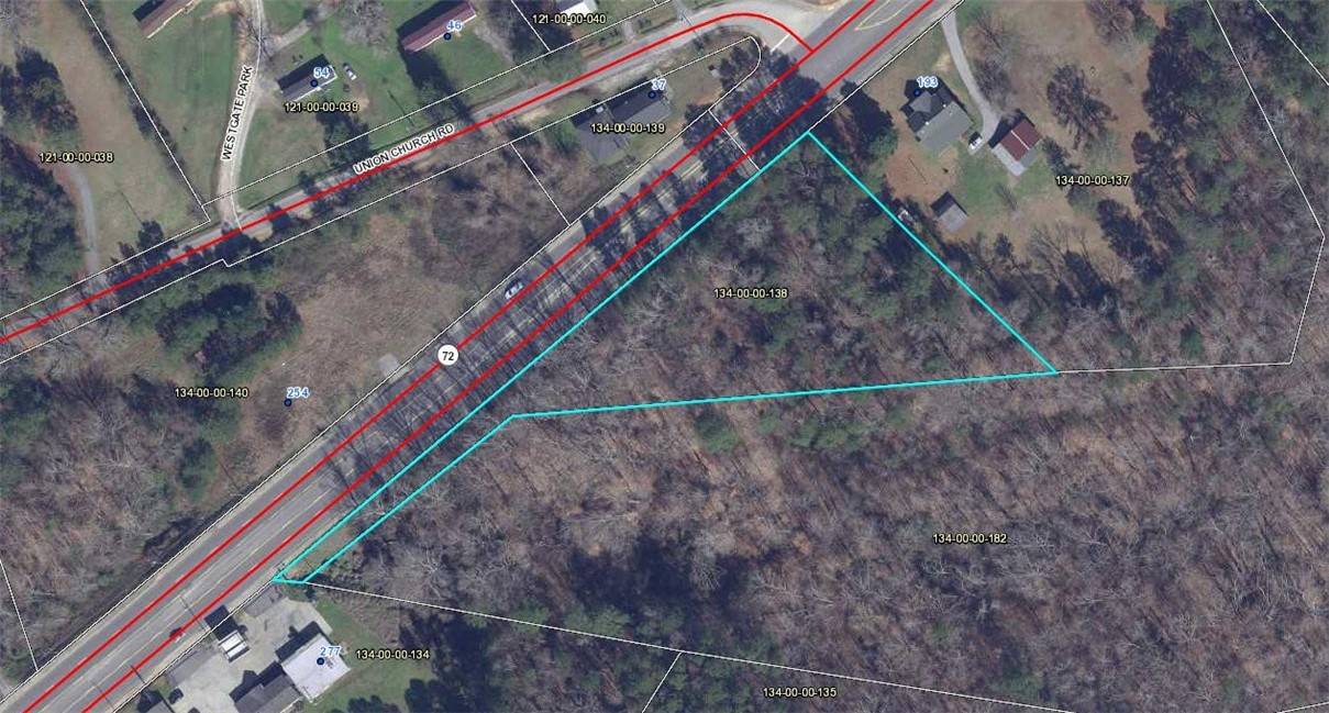 Abbeville, SC 29620,1.81 acres TBD 72 HWY