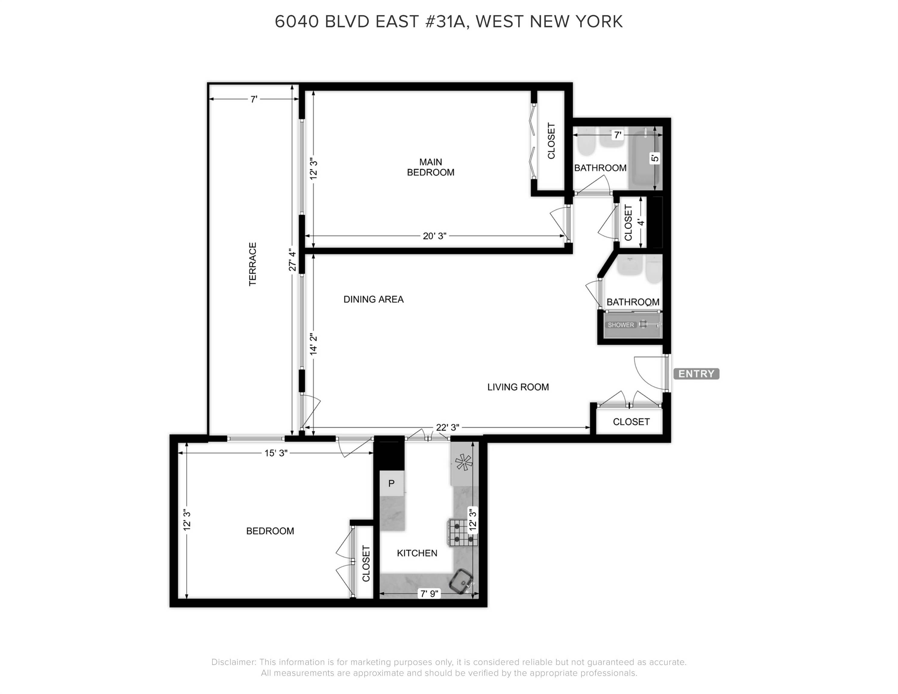 West New York, NJ 07093,6040 BLVD EAST  #31 A