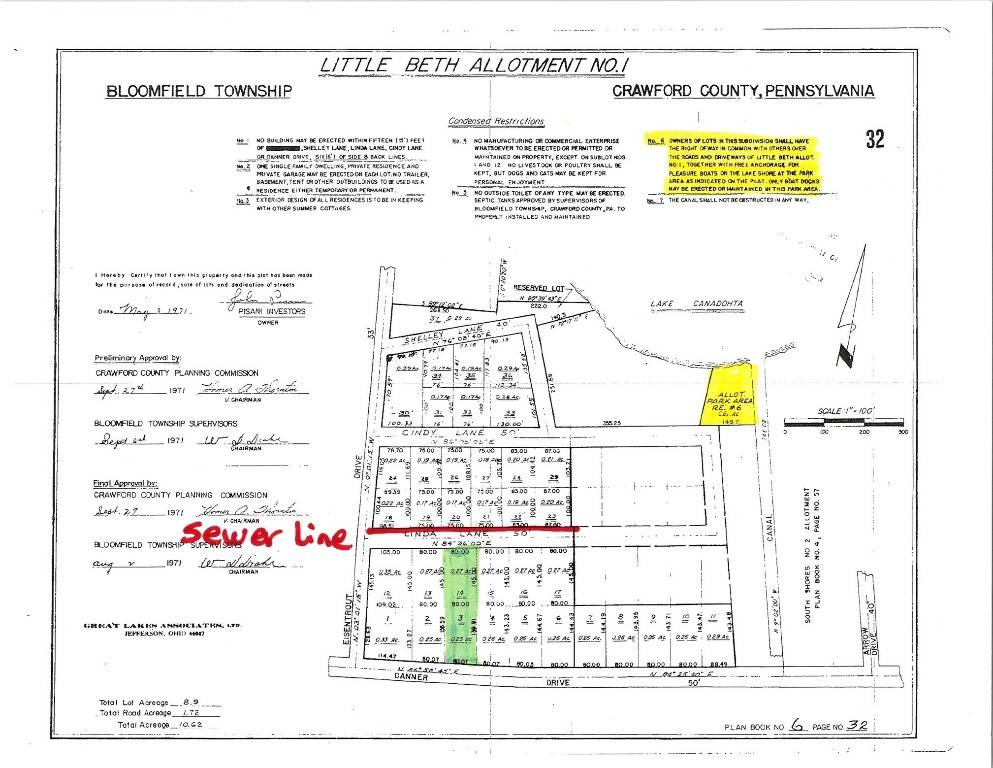 Canadohta Lake, PA 16438,LOT 3 & 14 DANNER DR