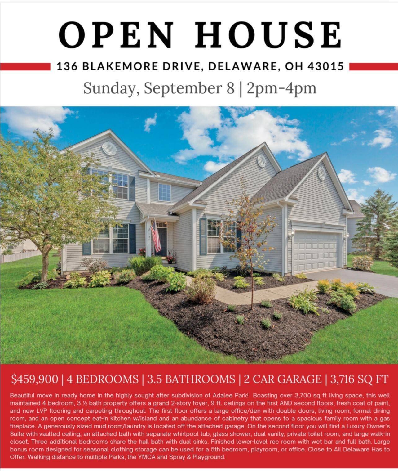 Delaware, OH 43015,136 Blakemore Drive
