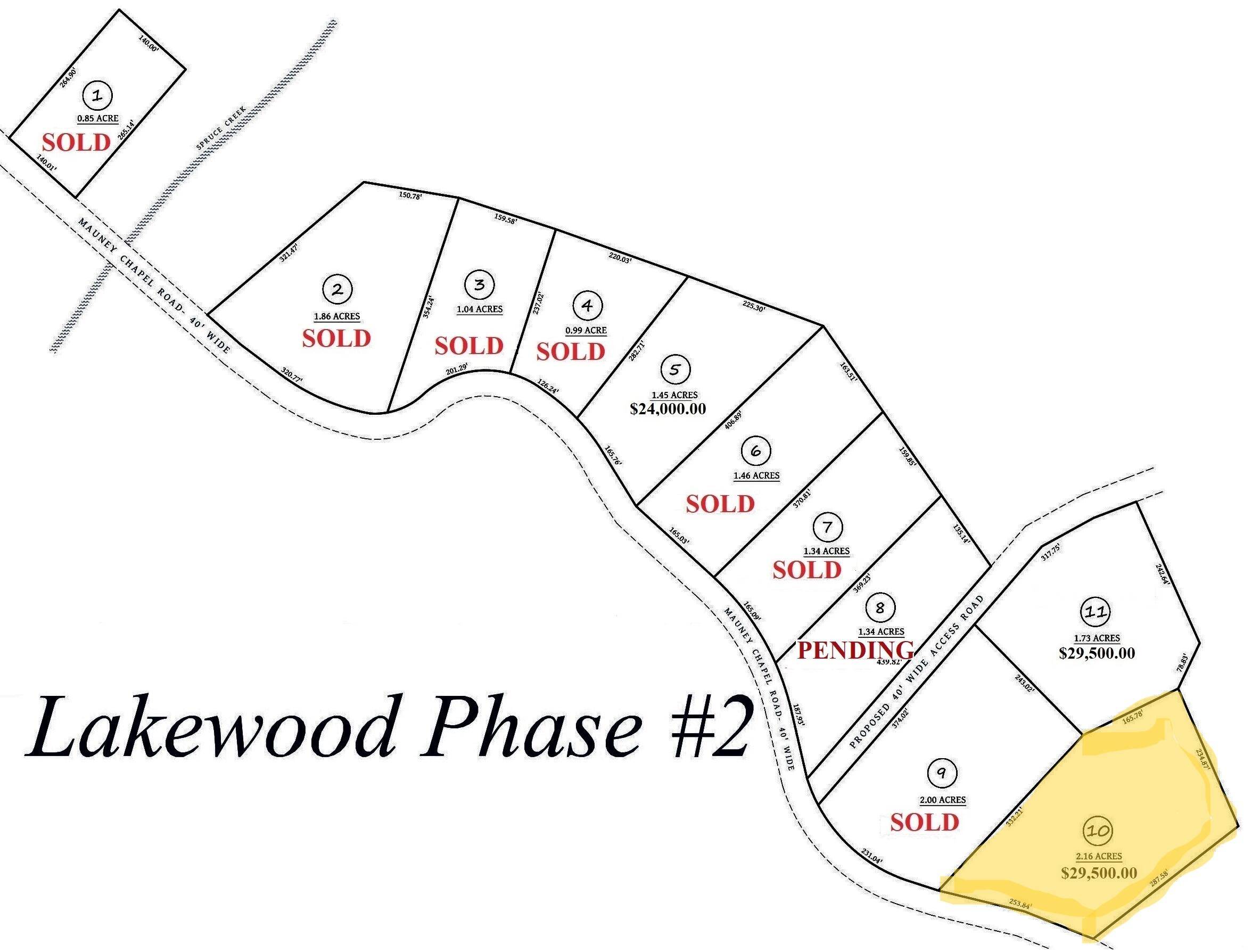 Corbin, KY 40701,P-2 Lot 10 Mauney Chapel road Road