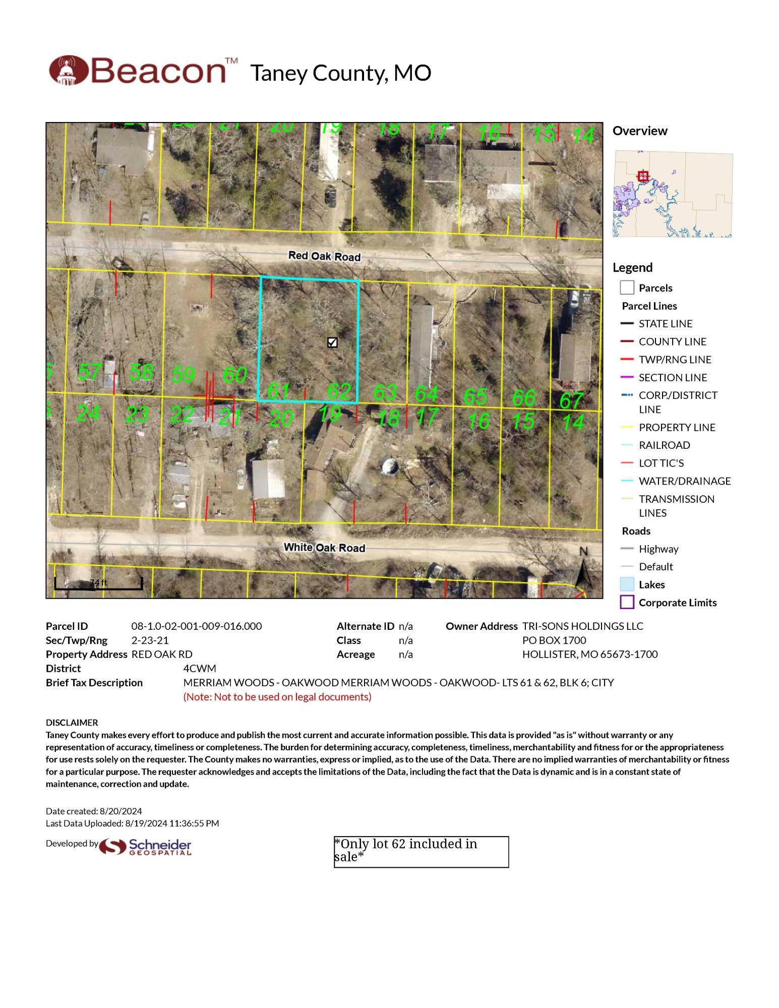 Merriam Woods, MO 65740,4044 Red Oak RD #Lot 62