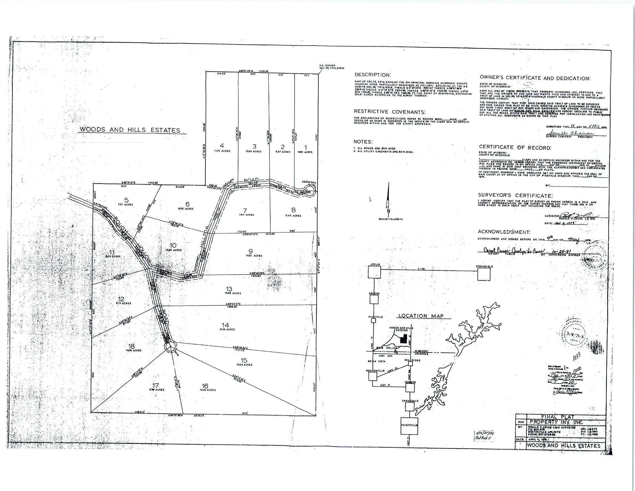 Pineville, MO 64856,Lot 14 Rough Hollow Road