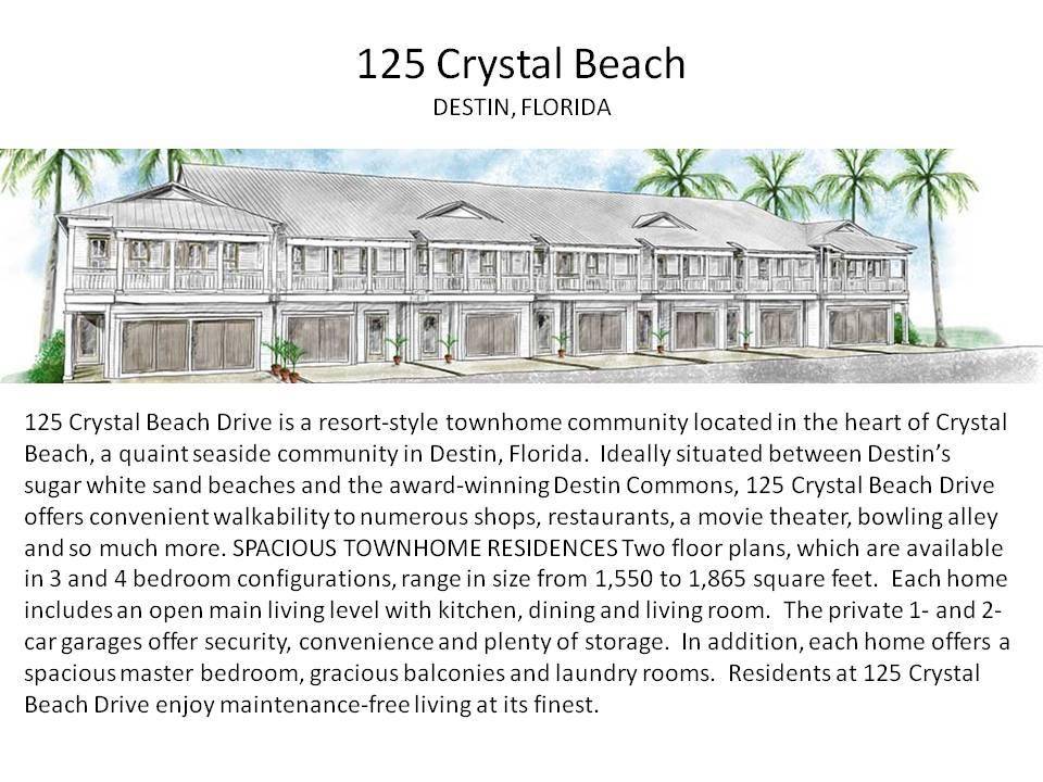 Destin, FL 32541,125 CRYSTAL BEACH Drive  #Unit B105