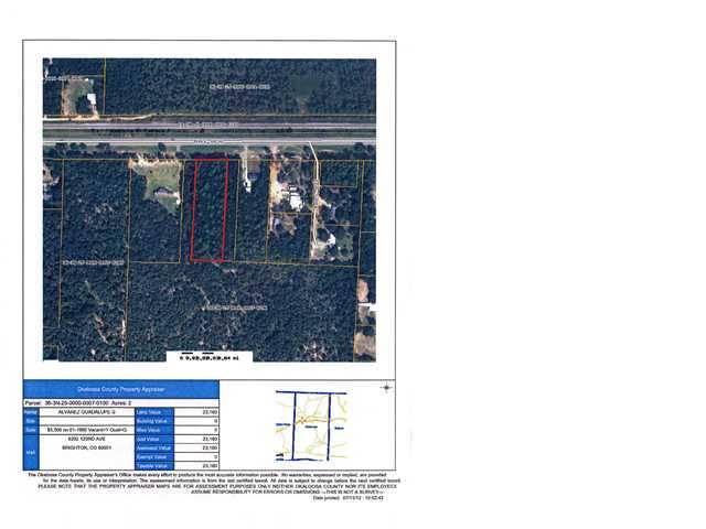 Holt, FL 32564,xxx (2 ac) W Highway 90