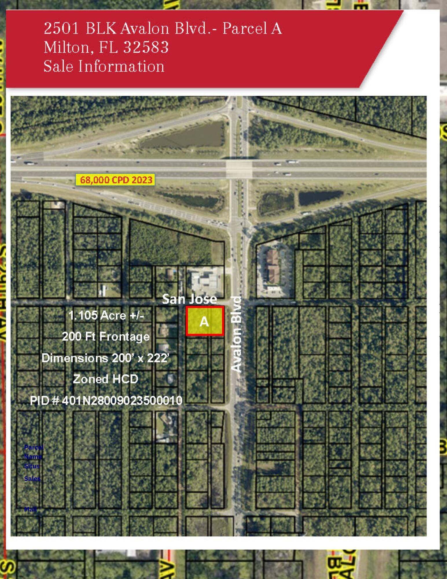 Milton, FL 32583,2500 Avalon Boulevard  #Parcel A