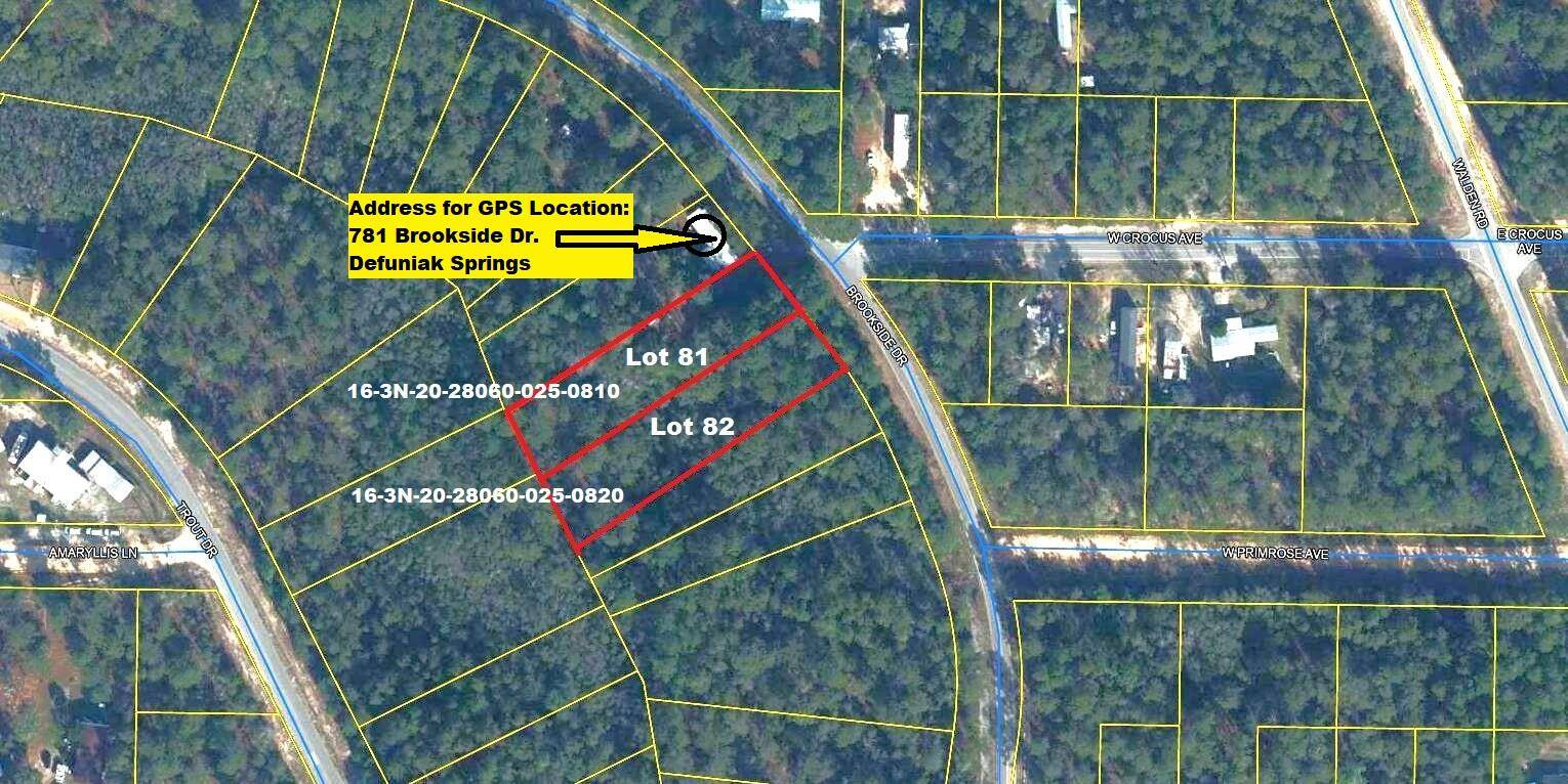 Defuniak Springs, FL 32433,Lot 81, 82 Brookside Drive