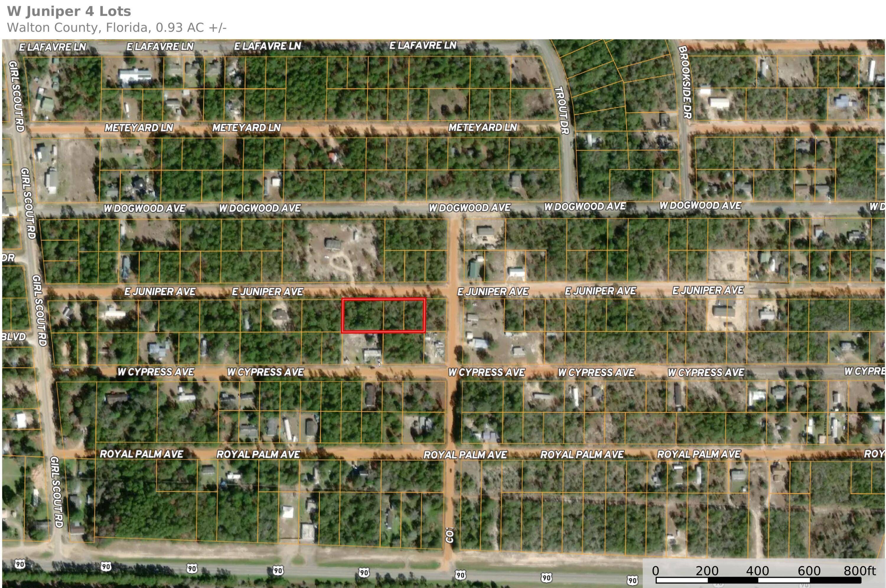 Defuniak Springs, FL 32433,4 Lots W Juniper Avenue