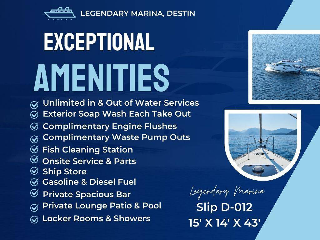 Destin, FL 32541,4601 Legendary Marina Drive  #D-012