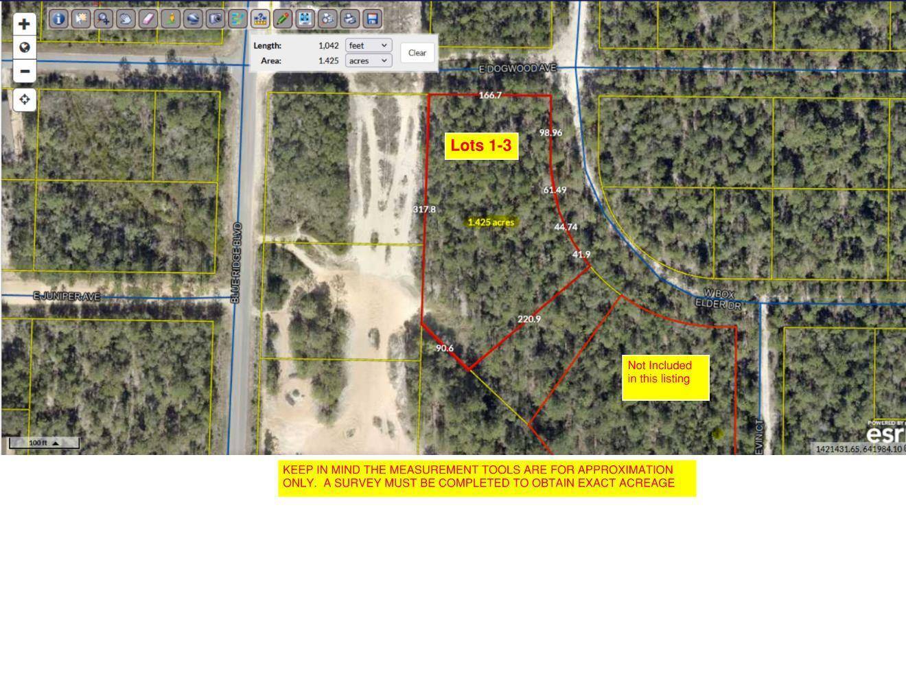 Defuniak Springs, FL 32433,Lot 1-3 W Box Elder Drive