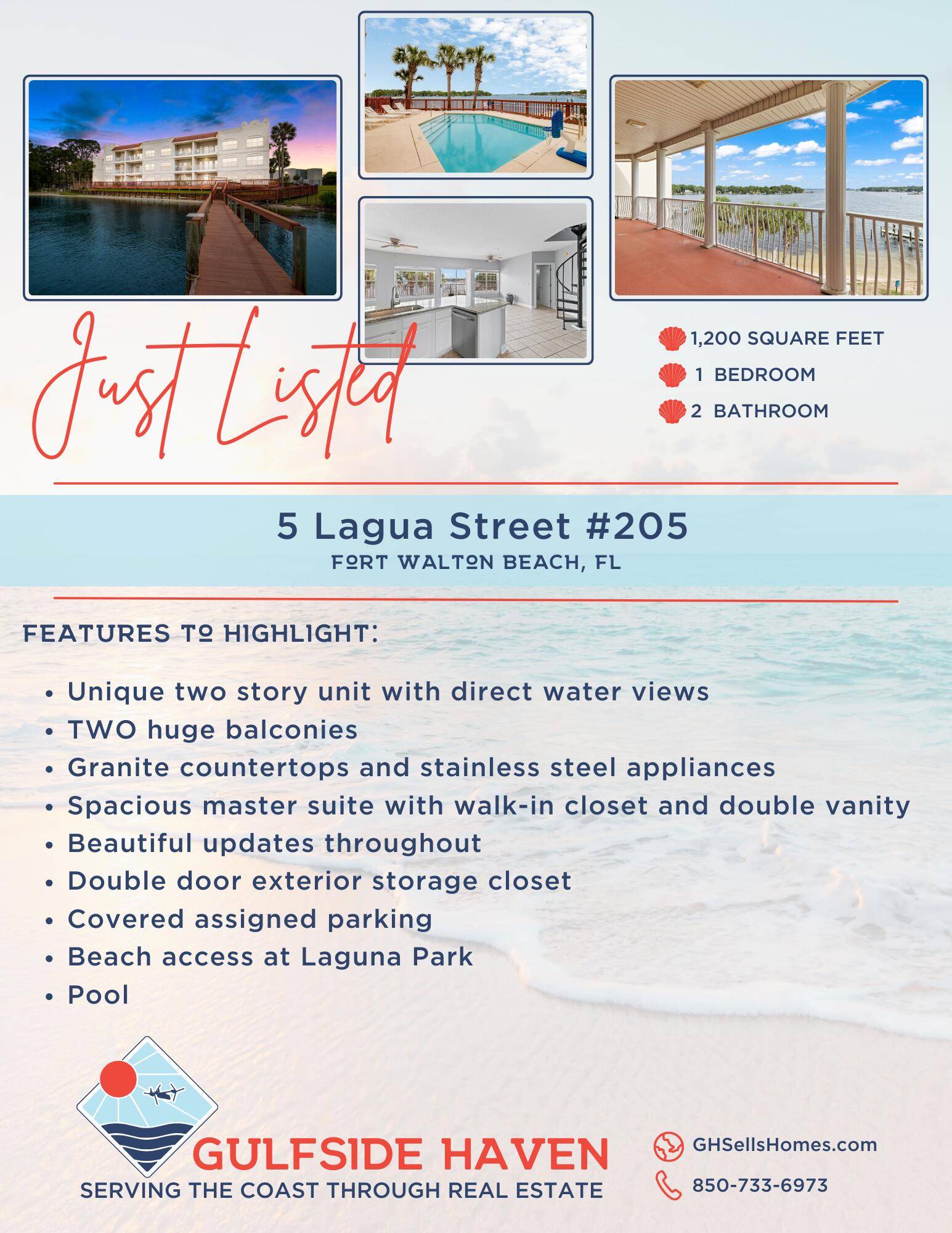 Fort Walton Beach, FL 32548,5 Laguna Street  #205