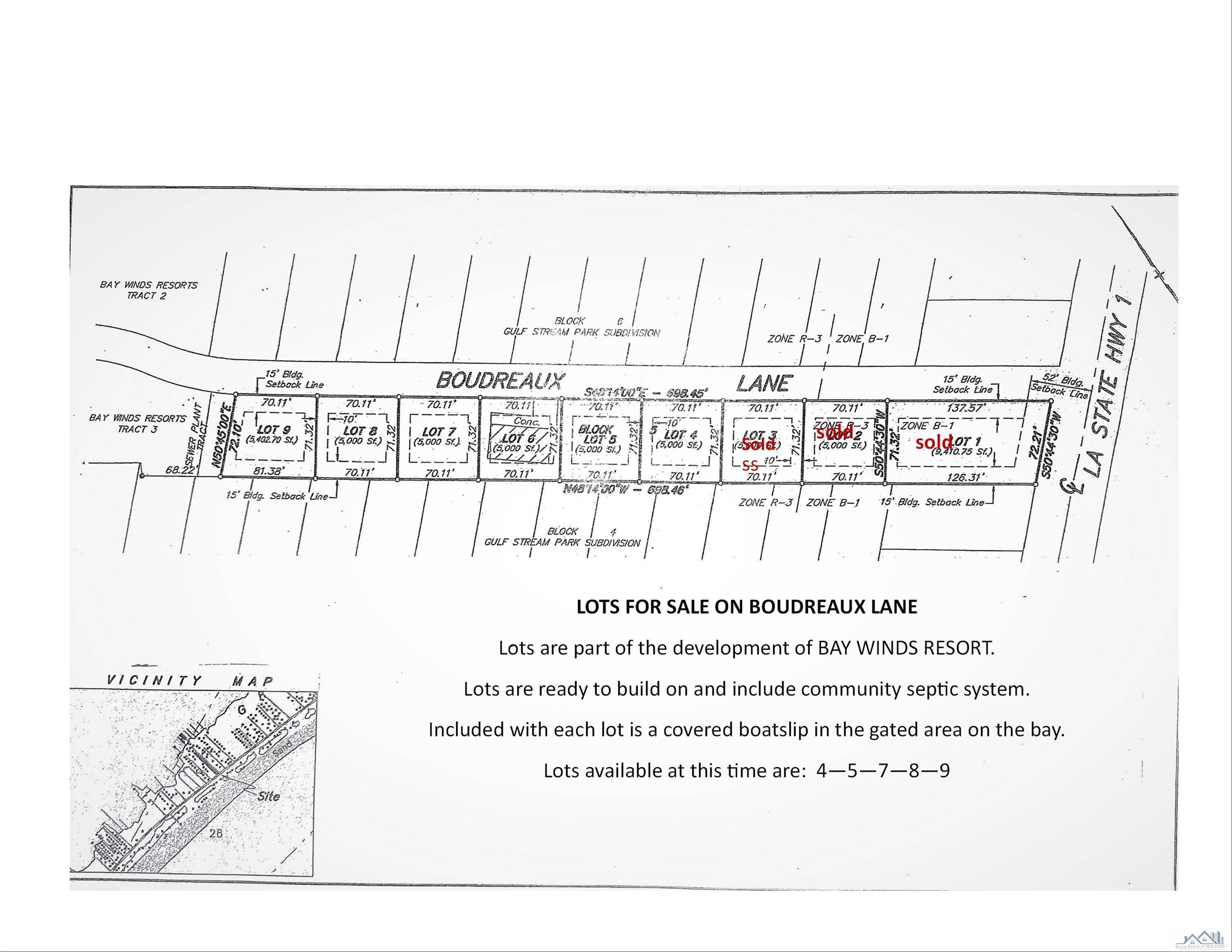 Grand Isle, LA 70358,Lot 5 Boudreaux Ln