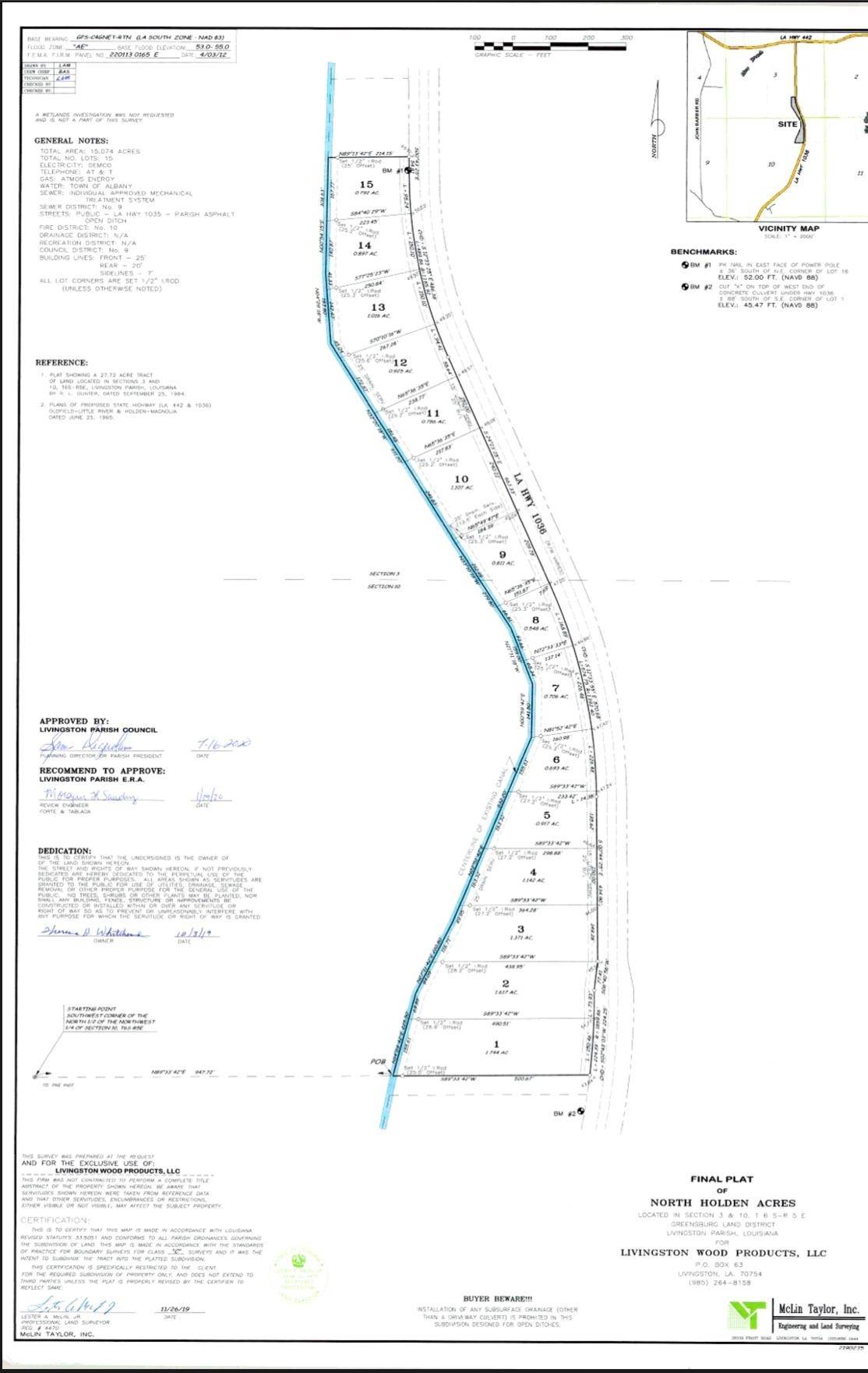 Holden, LA 70774,Lot 9 La Hwy 1036