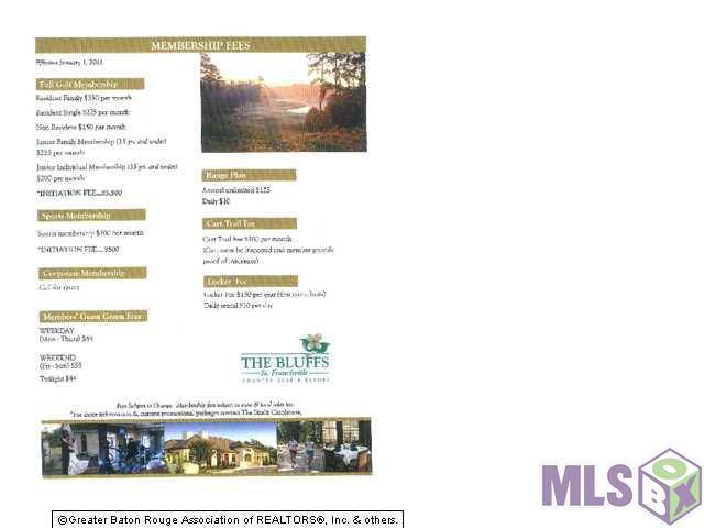 St Francisville, LA 70775,13969 Clubhouse Way Dr