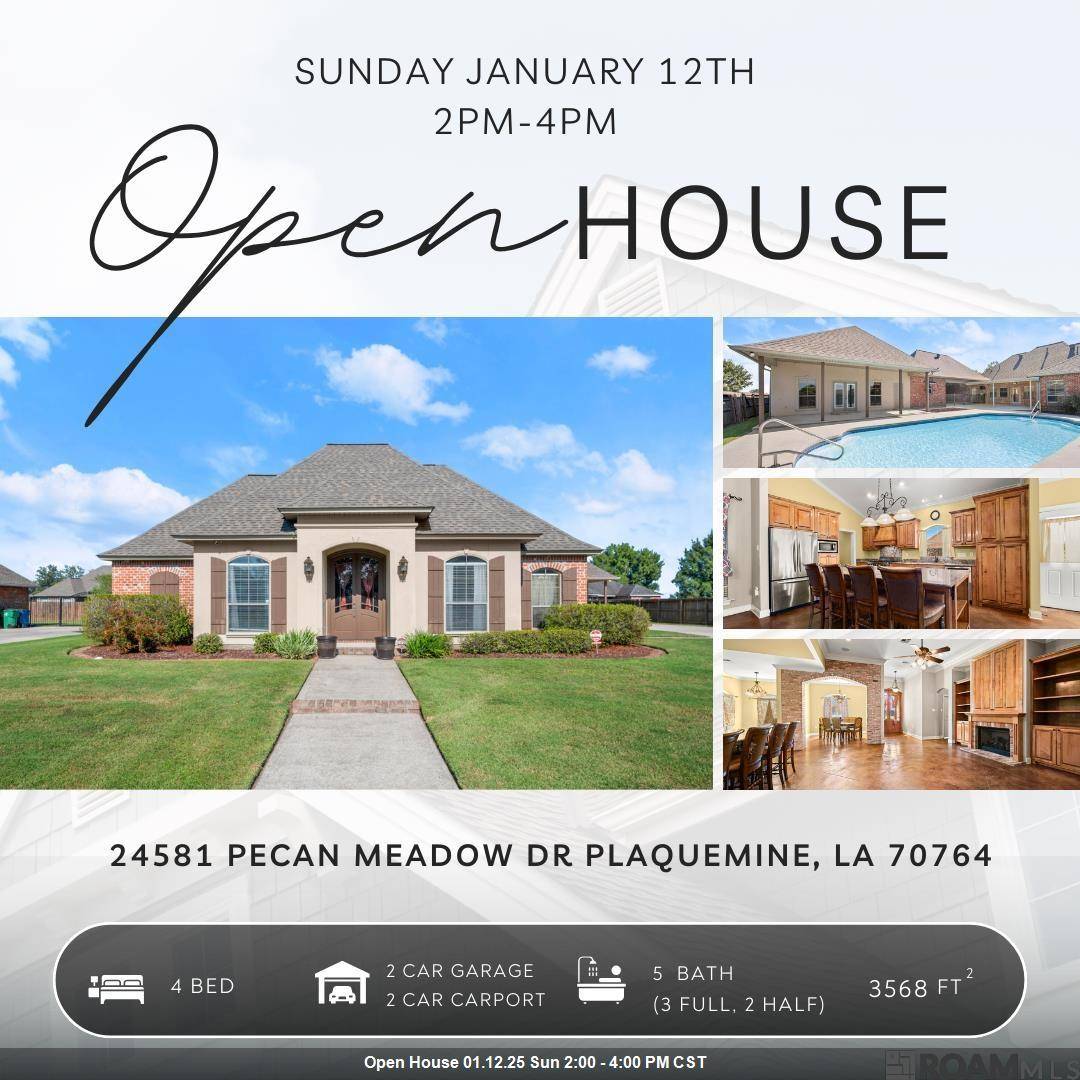 Plaquemine, LA 70764,24581 Pecan Meadow Dr