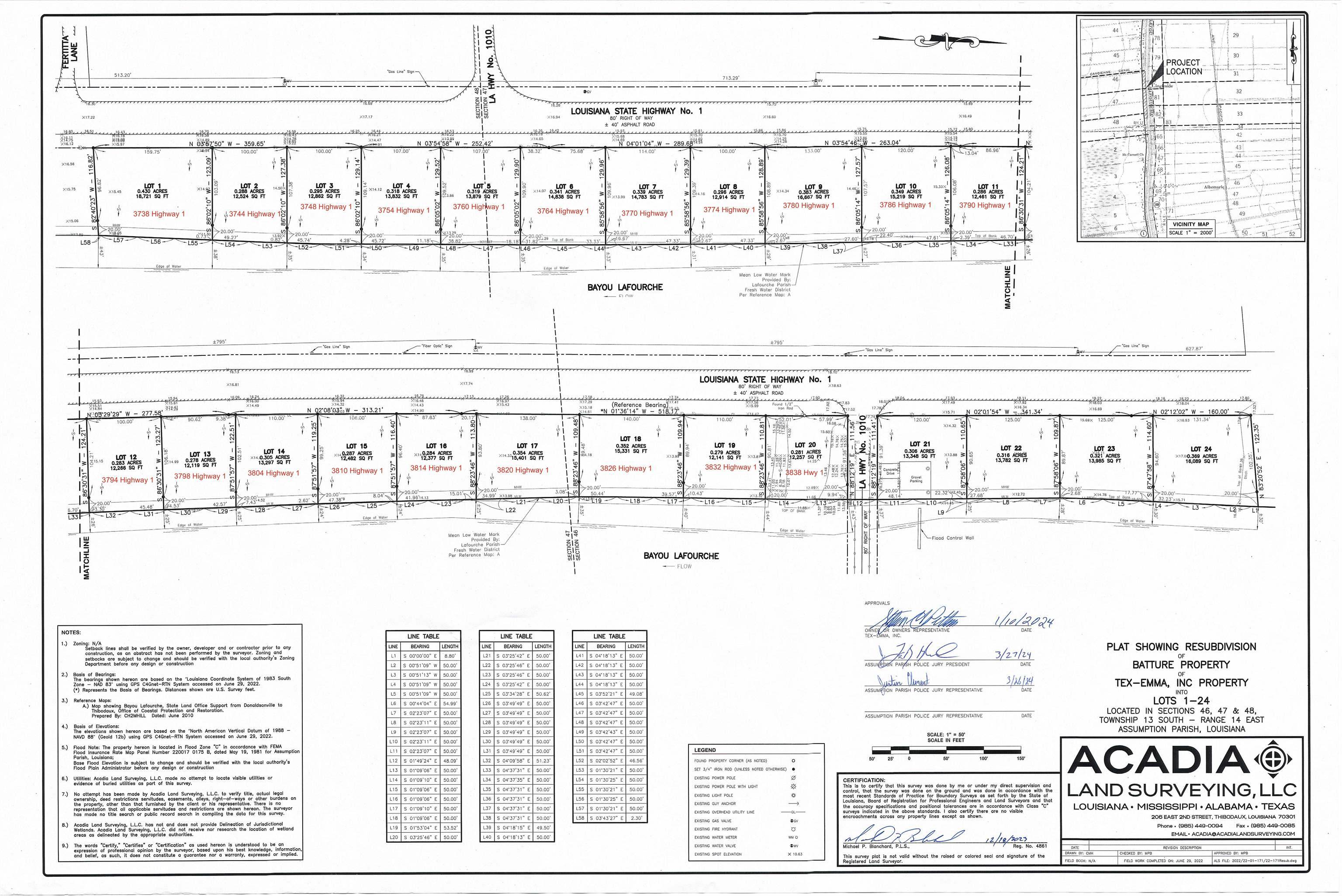 Napoleonville, LA 70390,3744 Highway 1