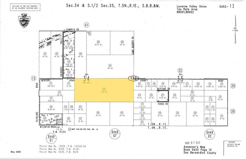Lucerne Valley, CA 92356,2 Camp Rock Rd & Sherman Way
