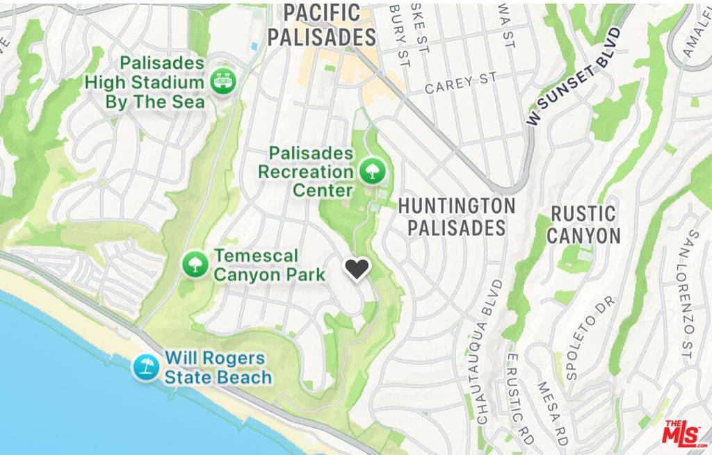 Pacific Palisades, CA 90272,15257 De Pauw ST