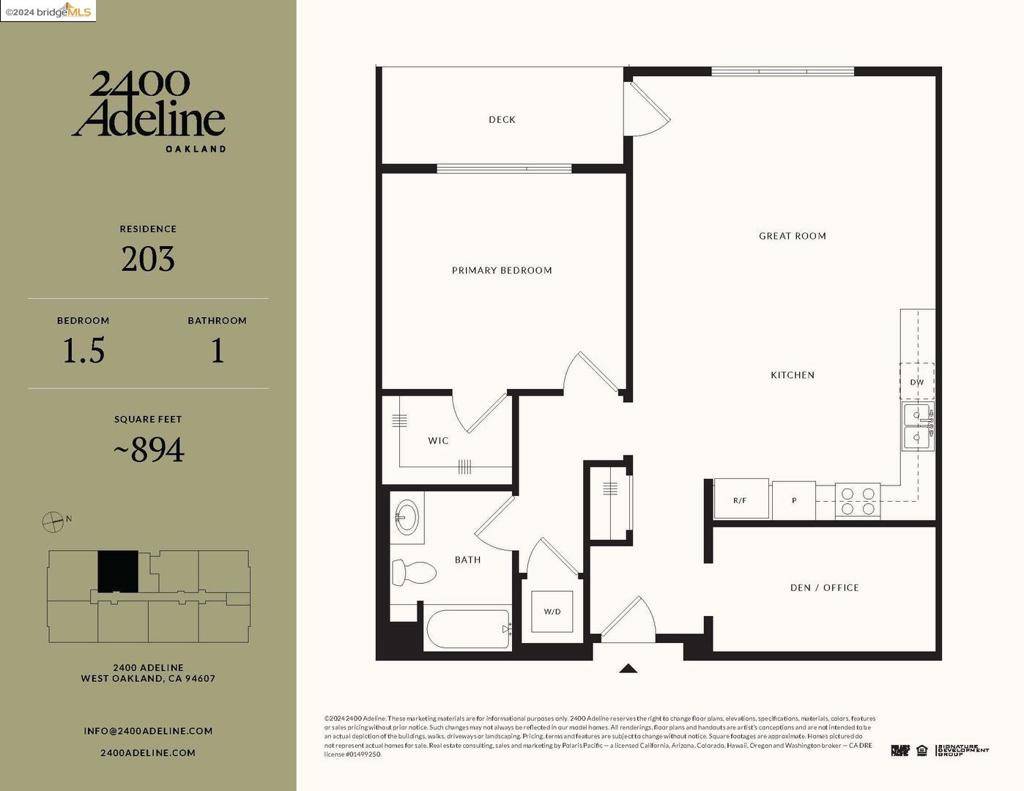 Oakland, CA 94607,2400 Adeline ST #203