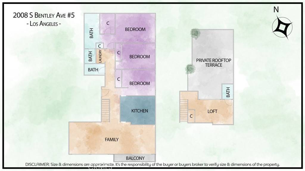 Los Angeles, CA 90025,2008 S Bentley AVE #5