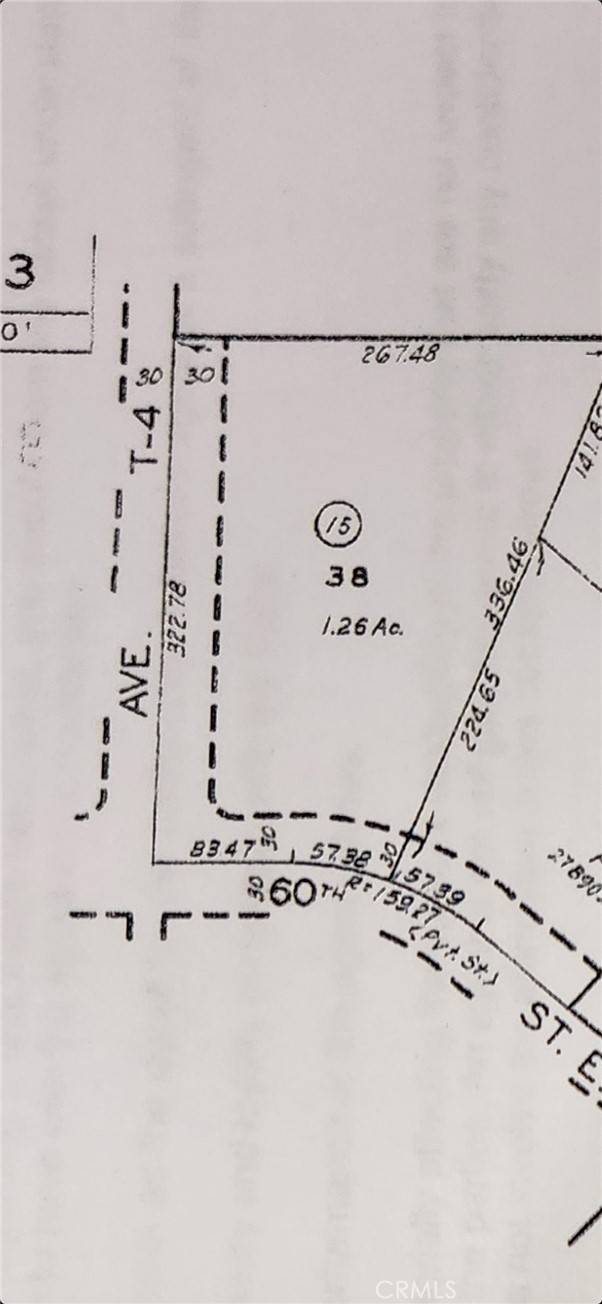 Littlerock, CA 93543,0 Vac/Cor Avenue T4/60th Ste