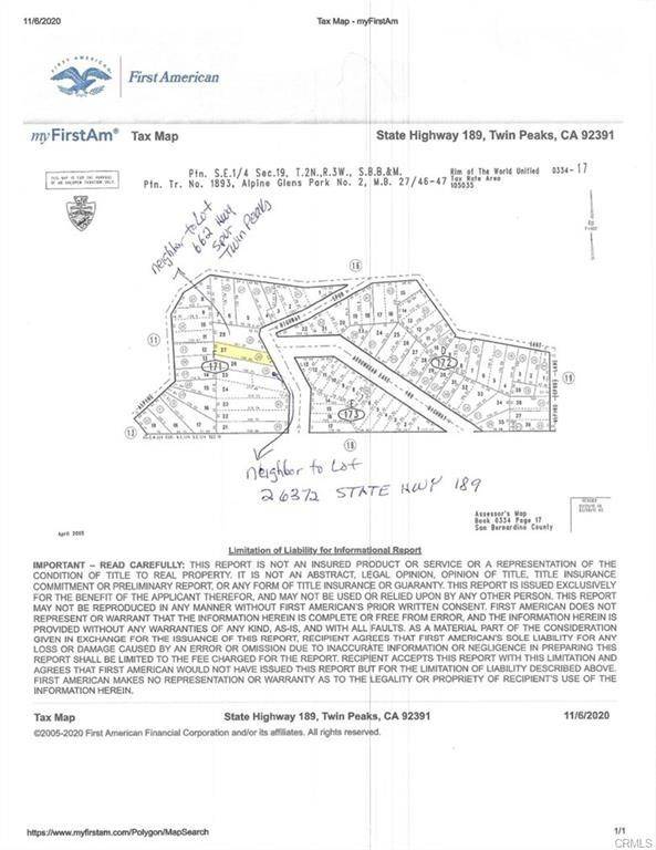 Twin Peaks, CA 92391,0 State Hwy 189