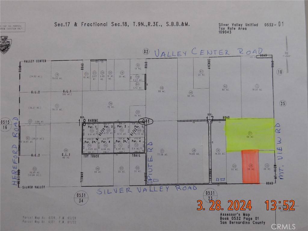 Newberry Springs, CA 92365,0 Silver Valley RD