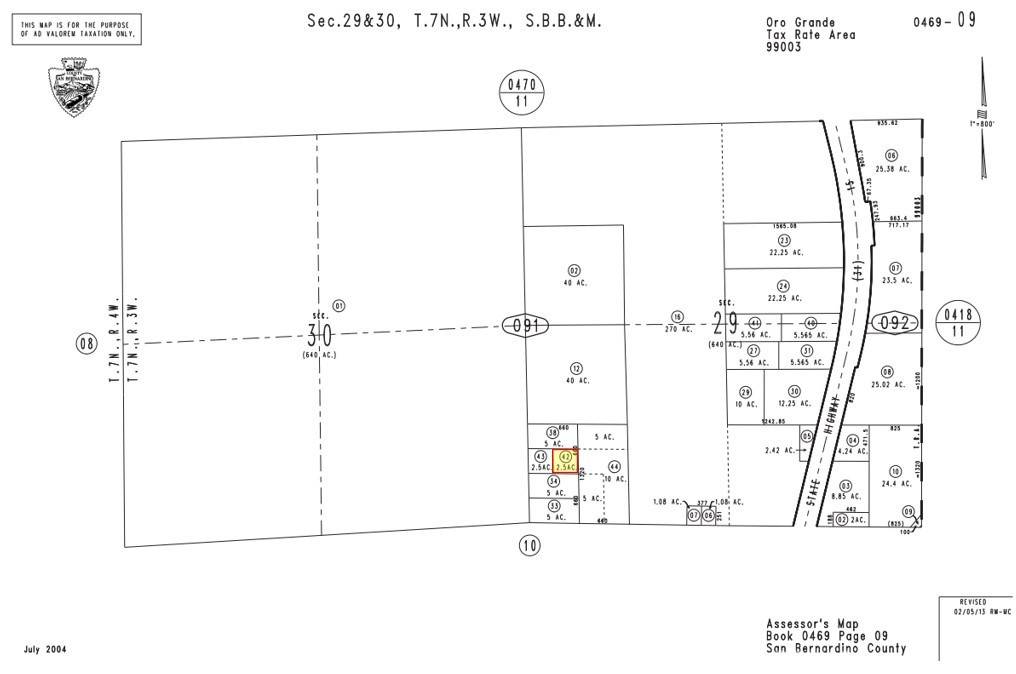 Oro Grande, CA 92368,0 powerline RD