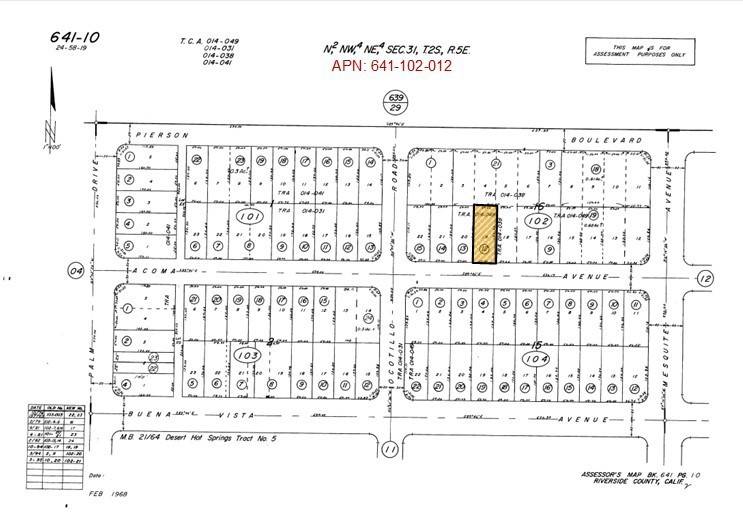 Desert Hot Springs, CA 92240,19 LOT Acoma AVE