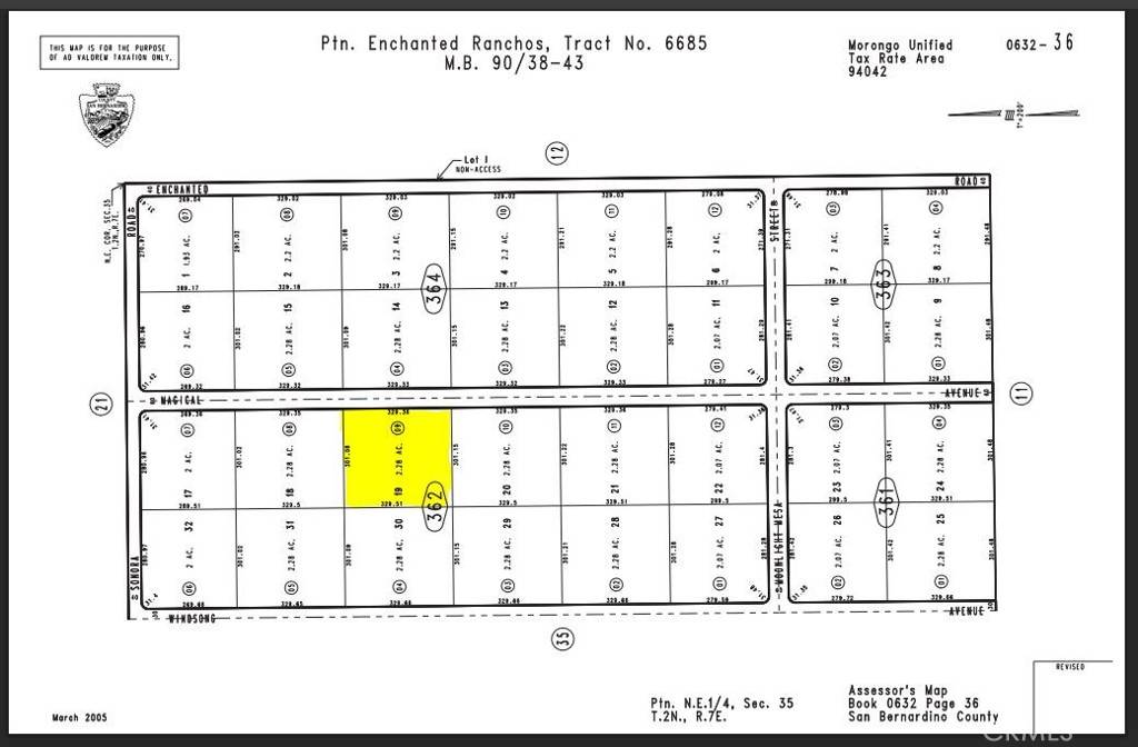 Joshua Tree, CA 92252,0 Magical #0632-362-09 AVE
