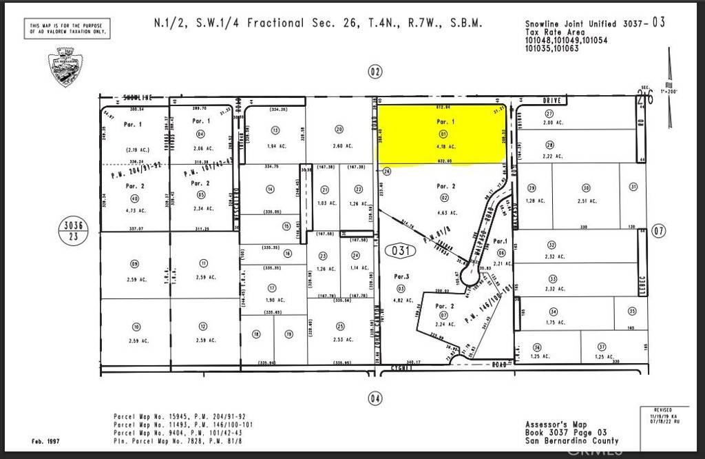 Pinon Hills, CA 92372,0 Snowline Parcel #3037-031-01 DR