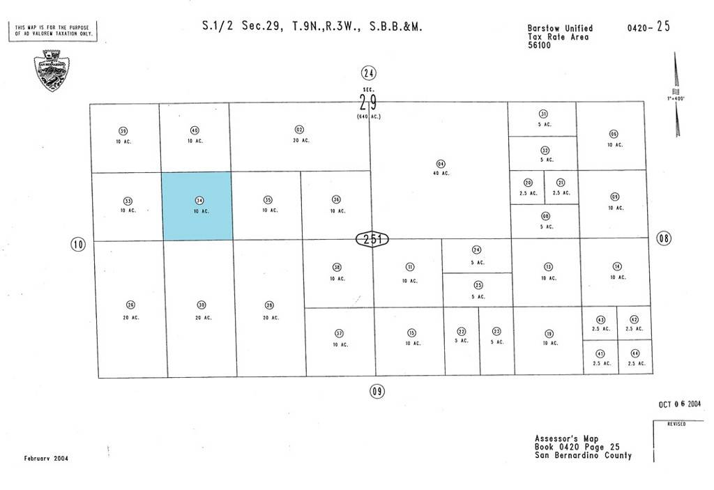 Hinkley, CA 92347,0 Off Hinkley Rd #3